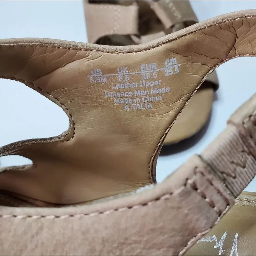 Franco Sarto Talia Lace-Up Slingback Sandals 8.5 - Picture 6 of 11